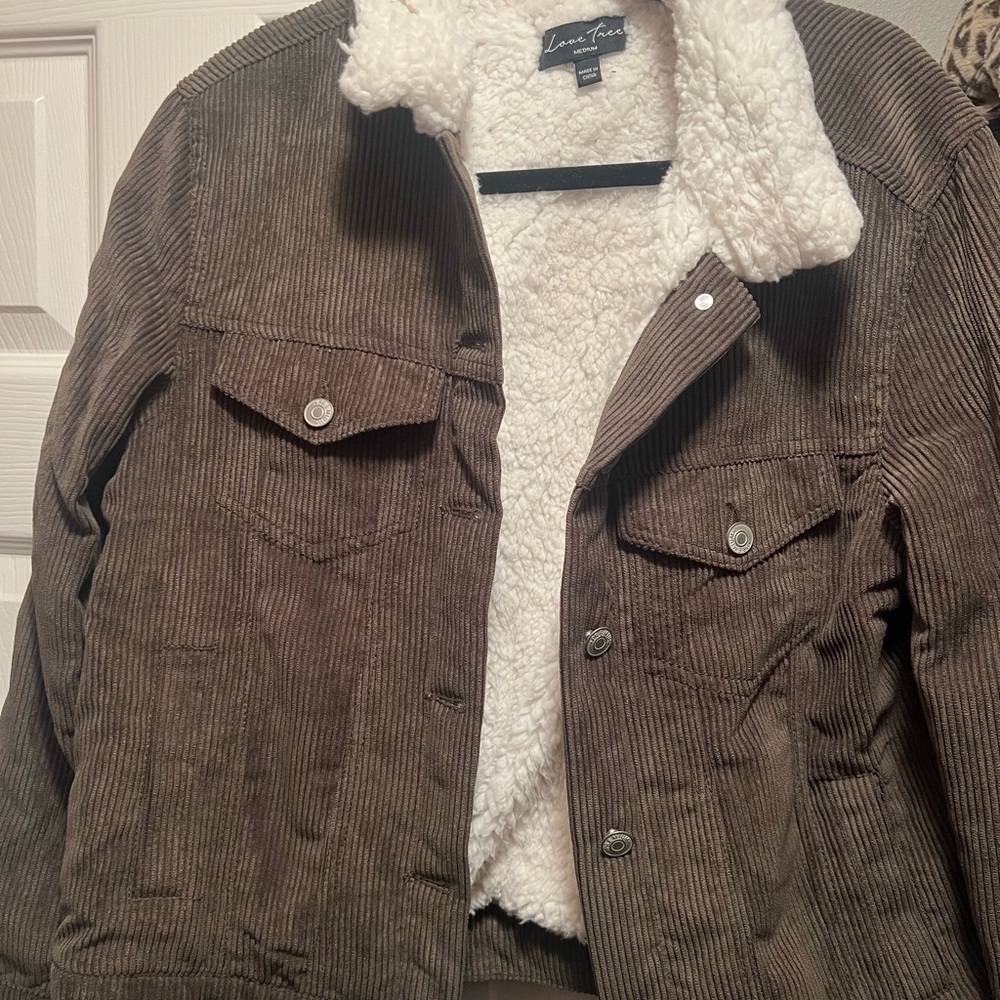 Green jacket love tree size medium worn once great deal